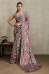 Umber Brown Pure Soft Modal Satin Ajrakh Print Satin Saree Japan Satin Saree Anant Tex Exports Pvt.Ltd..