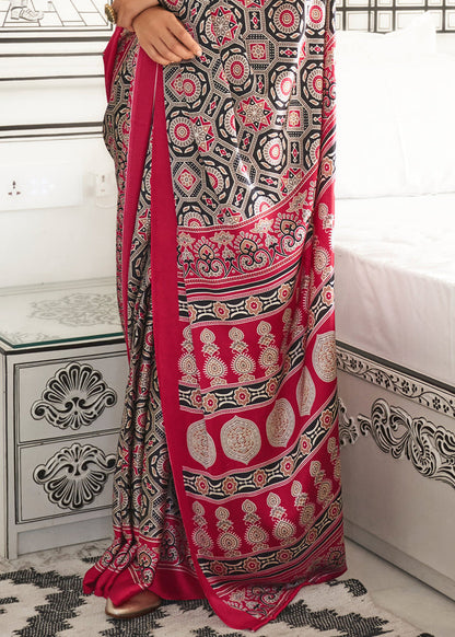 Ajrakh Saree