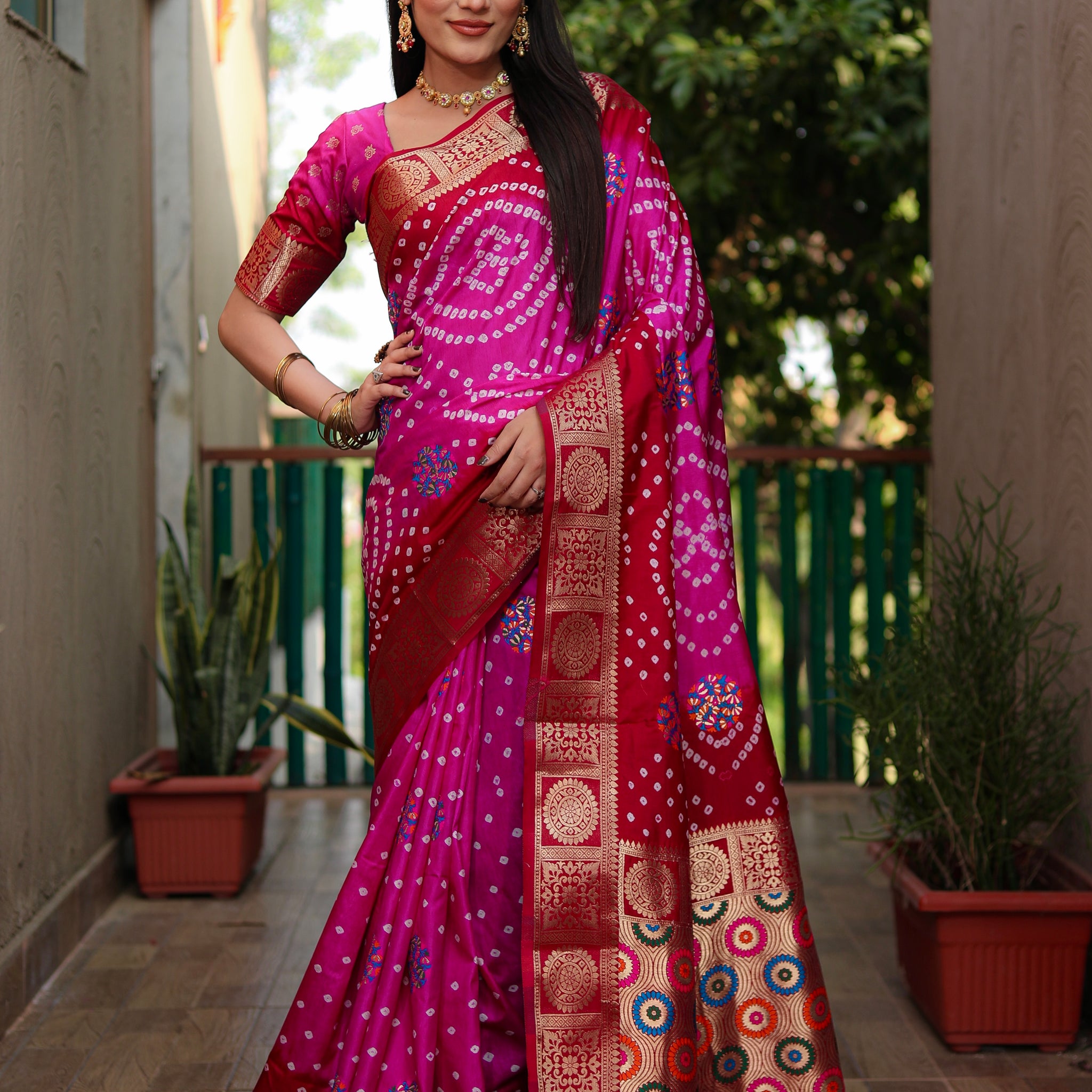 Bandhani Saree