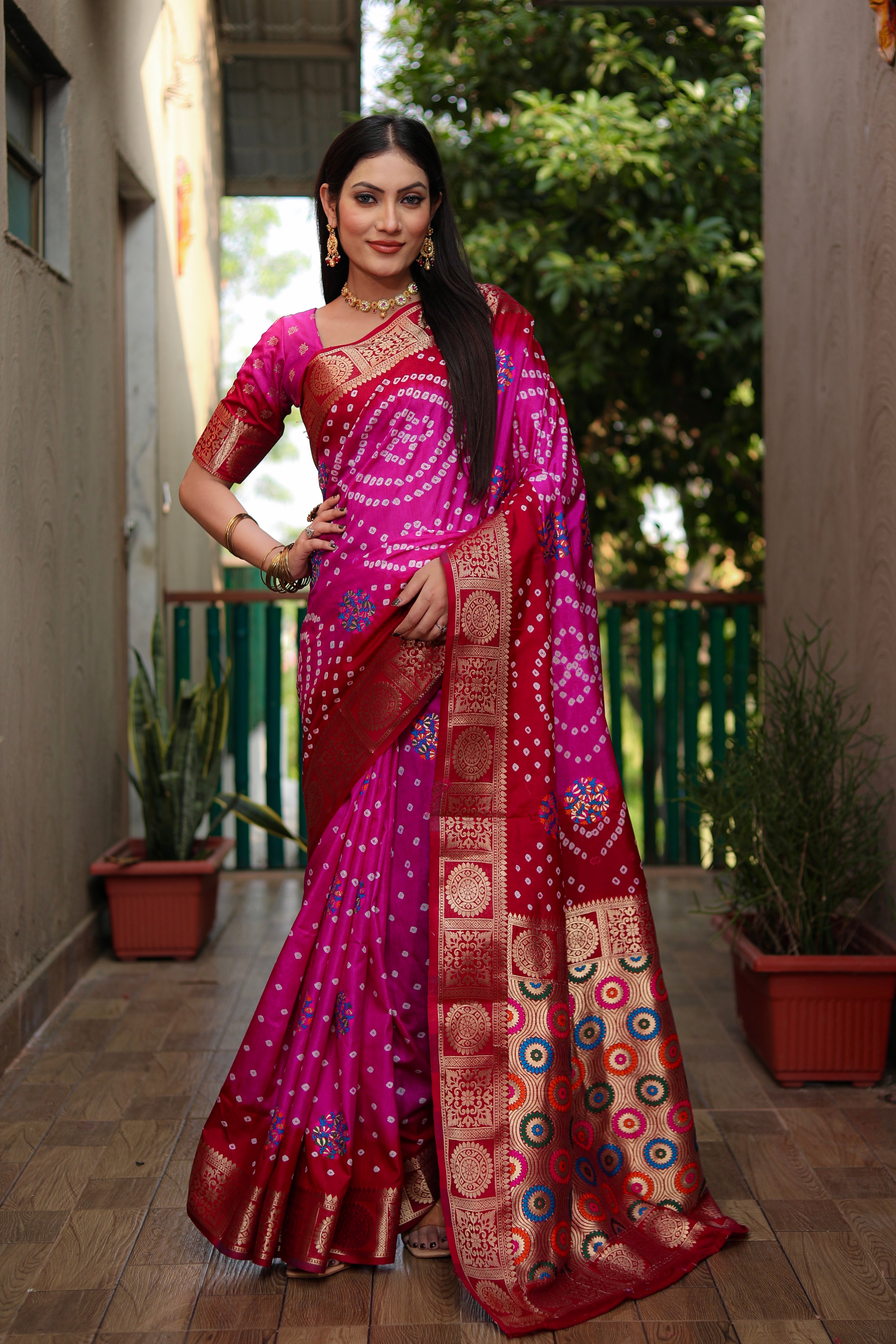 Bandhani Saree