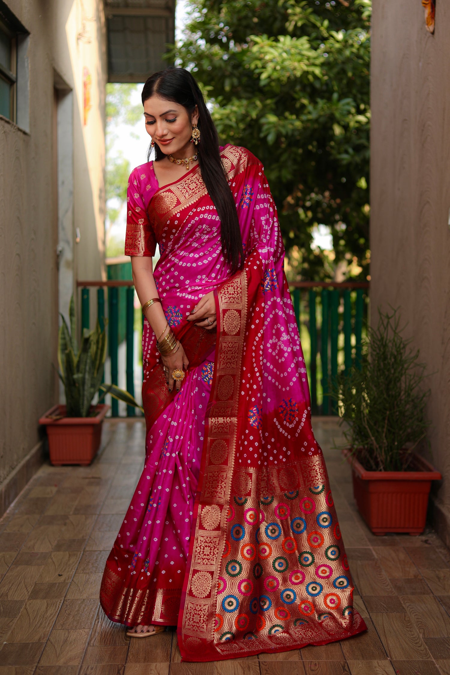 Bandhani Saree