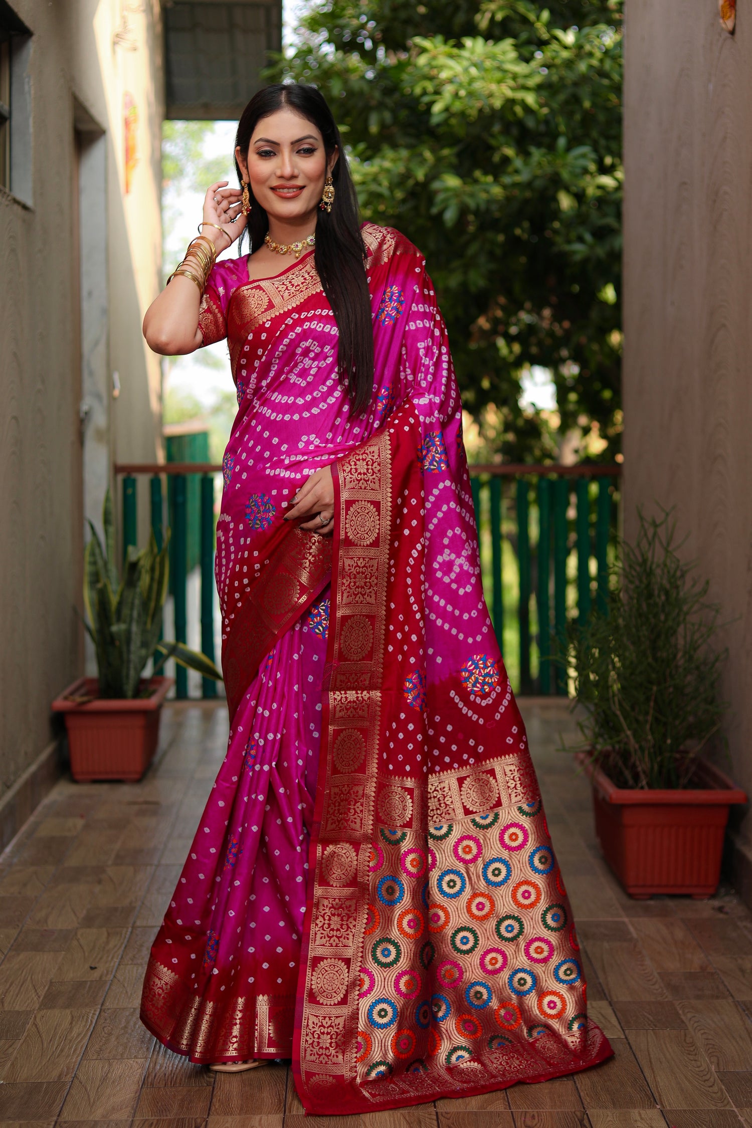 Bandhani Saree