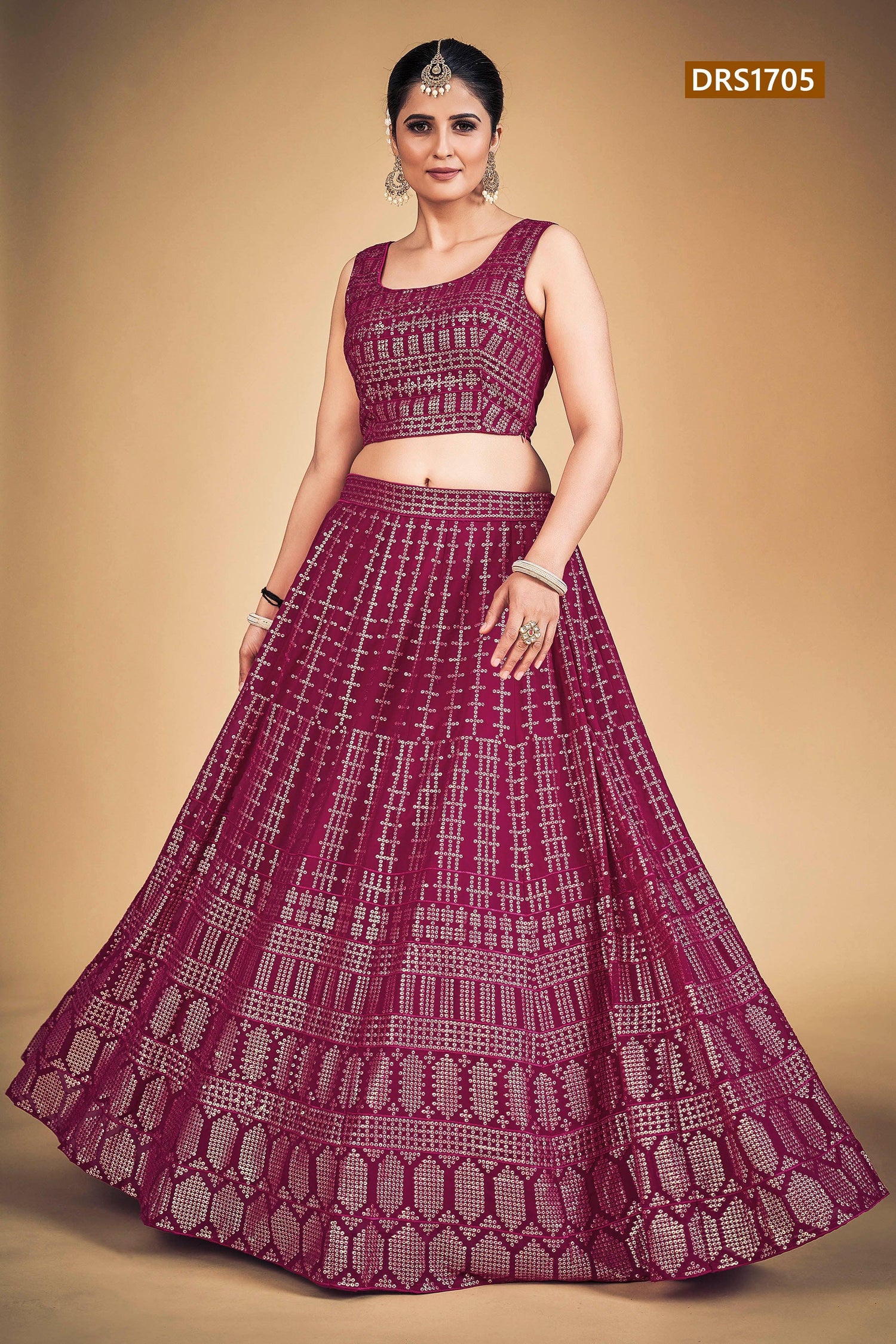 Sophia Designer Fancy Wear Lehenga D.No 1705 - Anant Exports