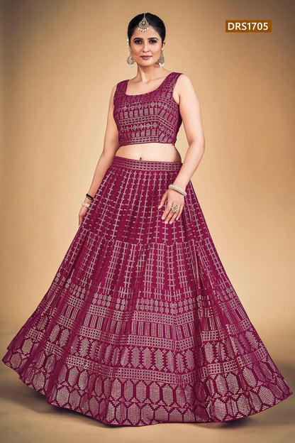 Sophia Designer Fancy Wear Lehenga D.No 1705 - Anant Exports