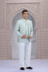 Pista Green Jodhpuri Suit for Men with Embroidered Thread Work Jodhpuri suit Anant Tex Exports Pvt.Ltd..