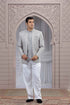 Grey Jodhpuri Suit for Men with Detailed Thread Work Jodhpuri suit Anant Tex Exports Pvt.Ltd..