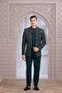 Royal Teal Green Jodhpuri Suit with Embroidered Jacket Jodhpuri suit Anant Tex Exports Pvt.Ltd..