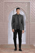 Classic Black Designer Jodhpuri Suit with Pattern Thread Work Jodhpuri suit Anant Tex Exports Pvt.Ltd..