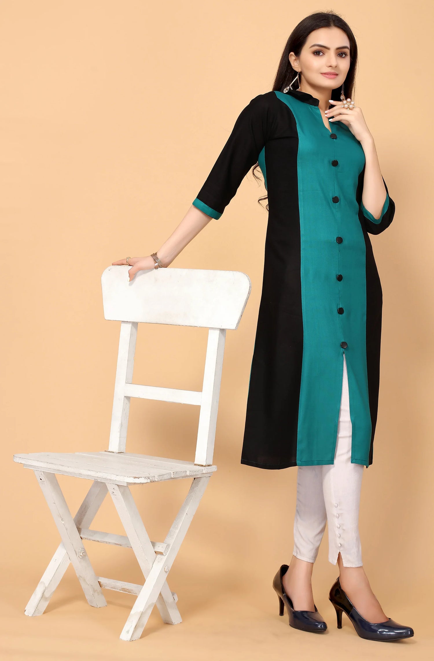 NEMI FESTIVE WEAR RAYON KURTI - Anant Exports