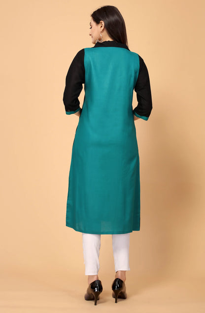 NEMI FESTIVE WEAR RAYON KURTI - Anant Exports
