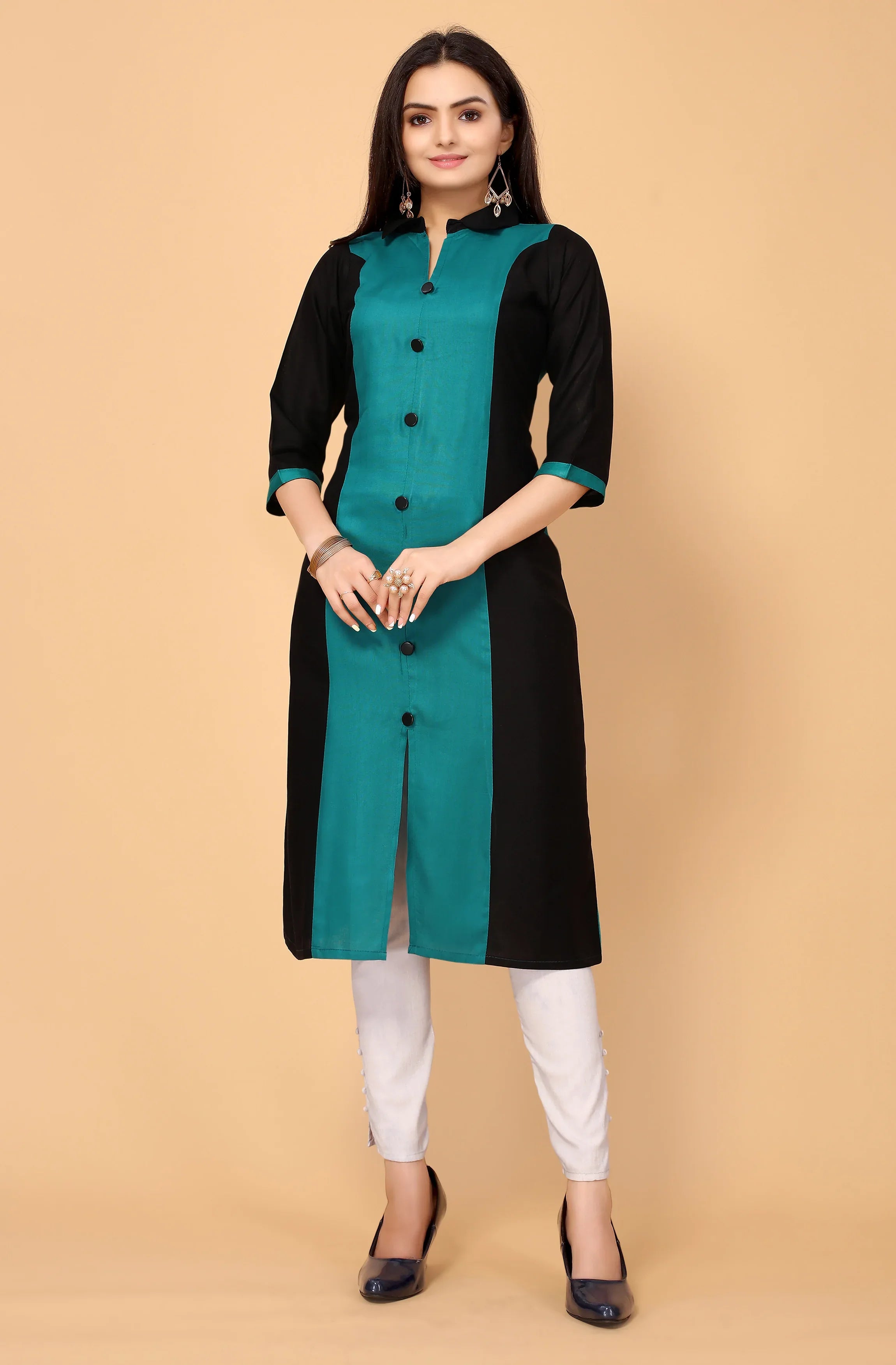 NEMI FESTIVE WEAR RAYON KURTI - Anant Exports