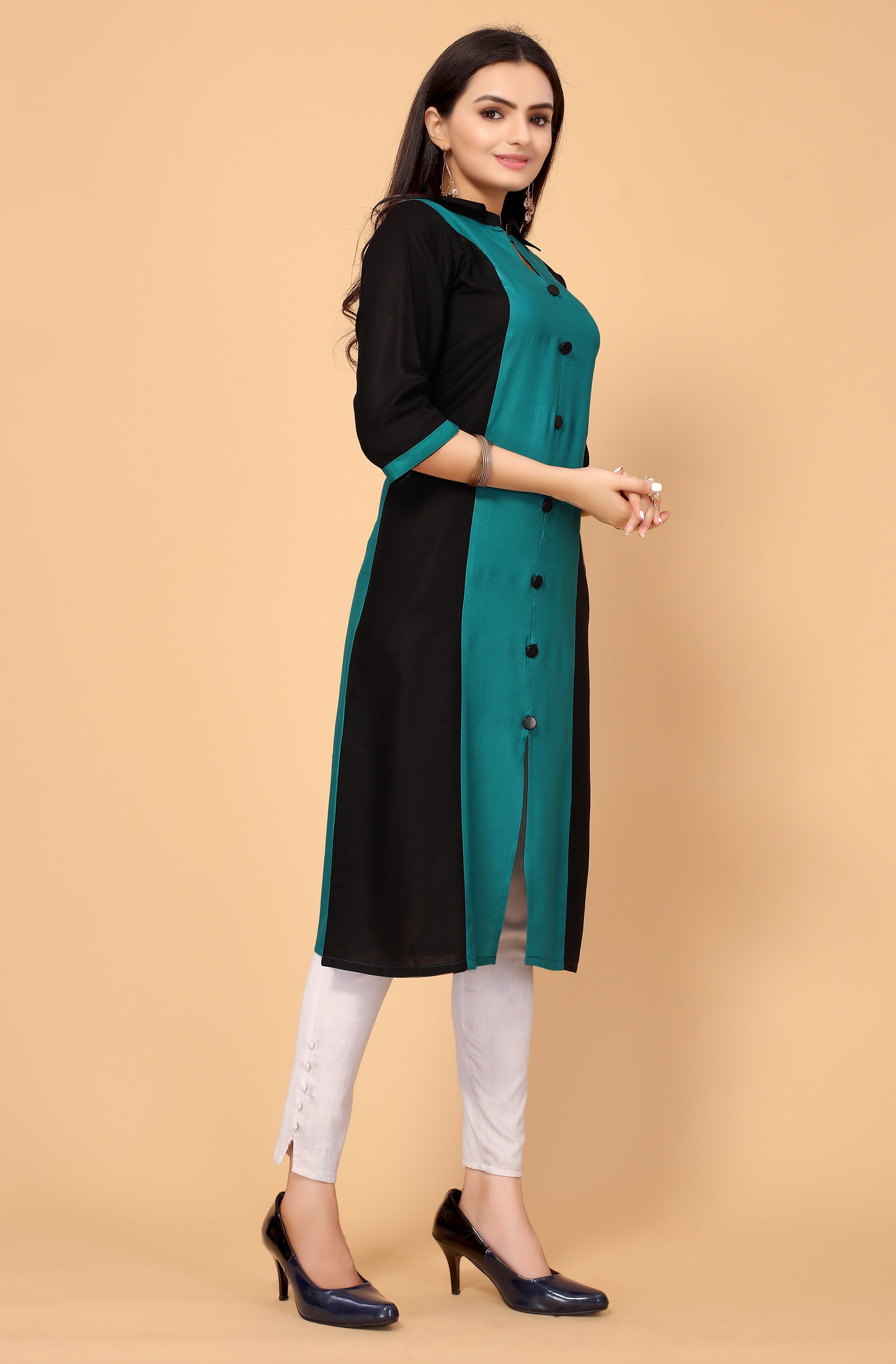 NEMI FESTIVE WEAR RAYON KURTI