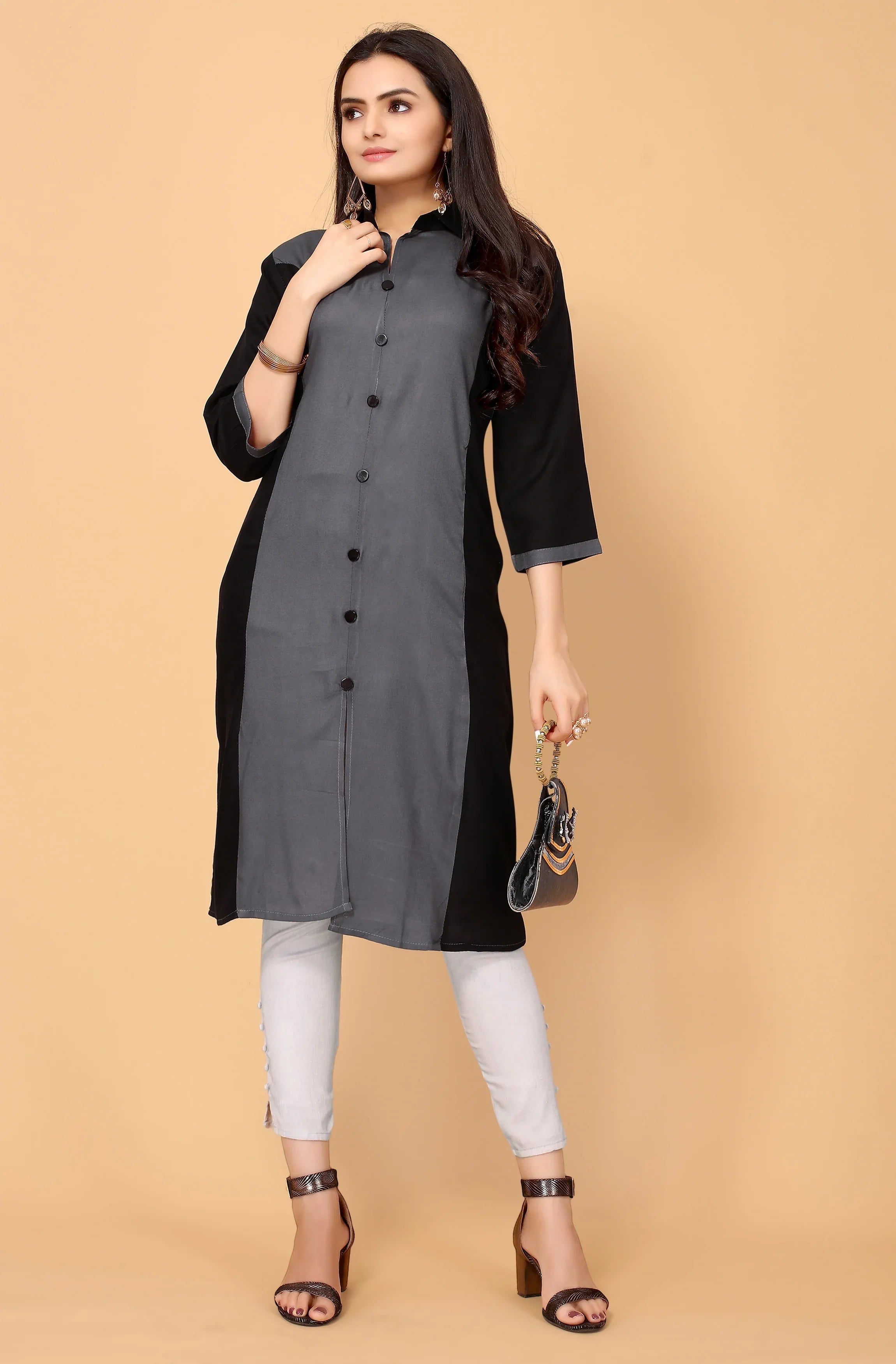 NEMI FESTIVE WEAR RAYON KURTI - Anant Exports