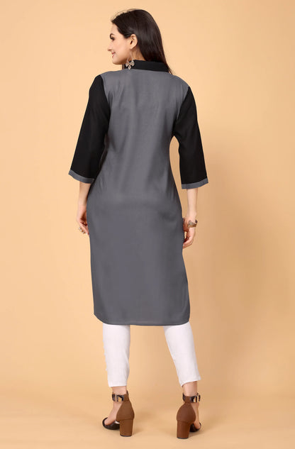 NEMI FESTIVE WEAR RAYON KURTI - Anant Exports