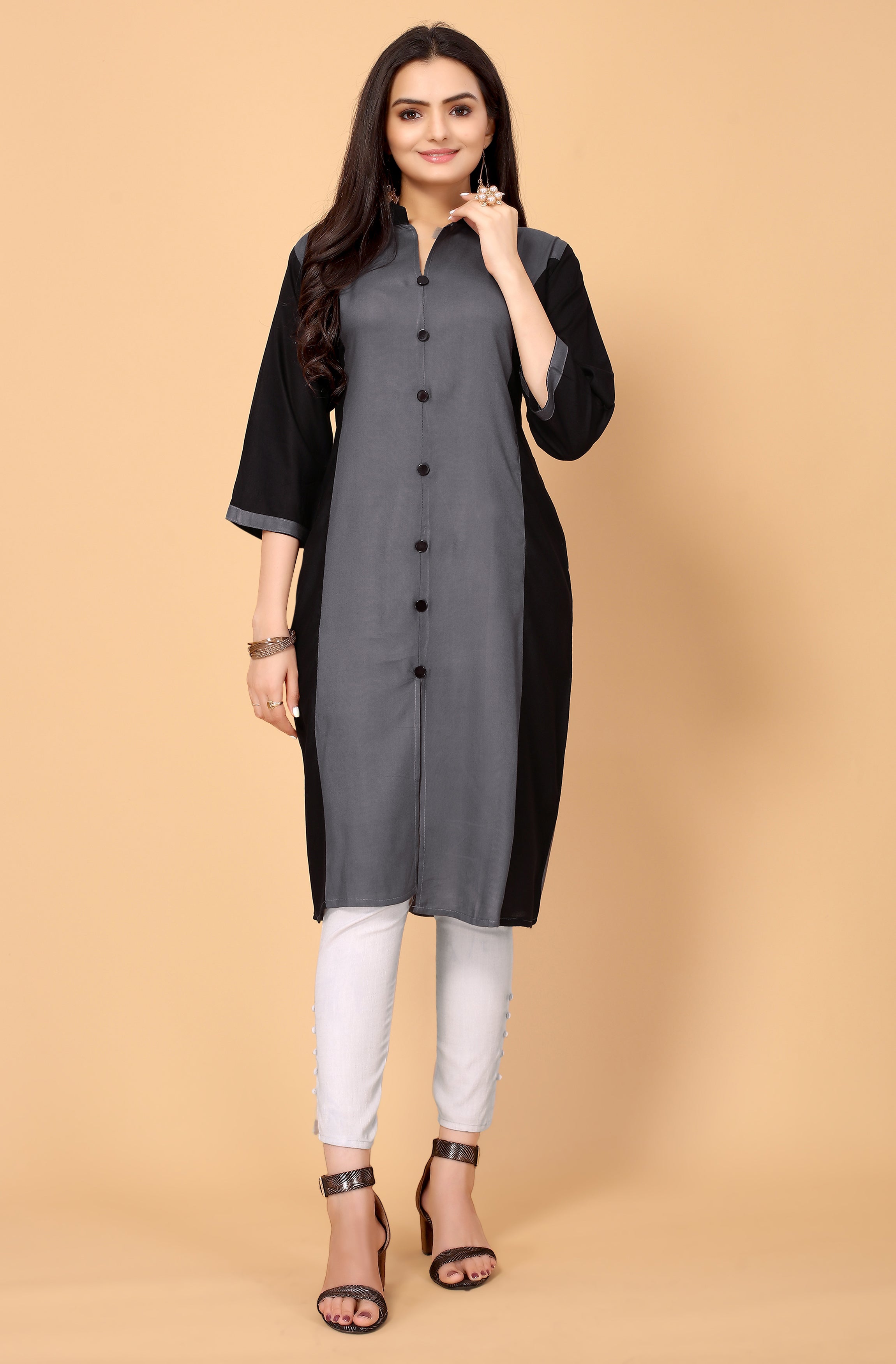 NEMI FESTIVE WEAR RAYON KURTI