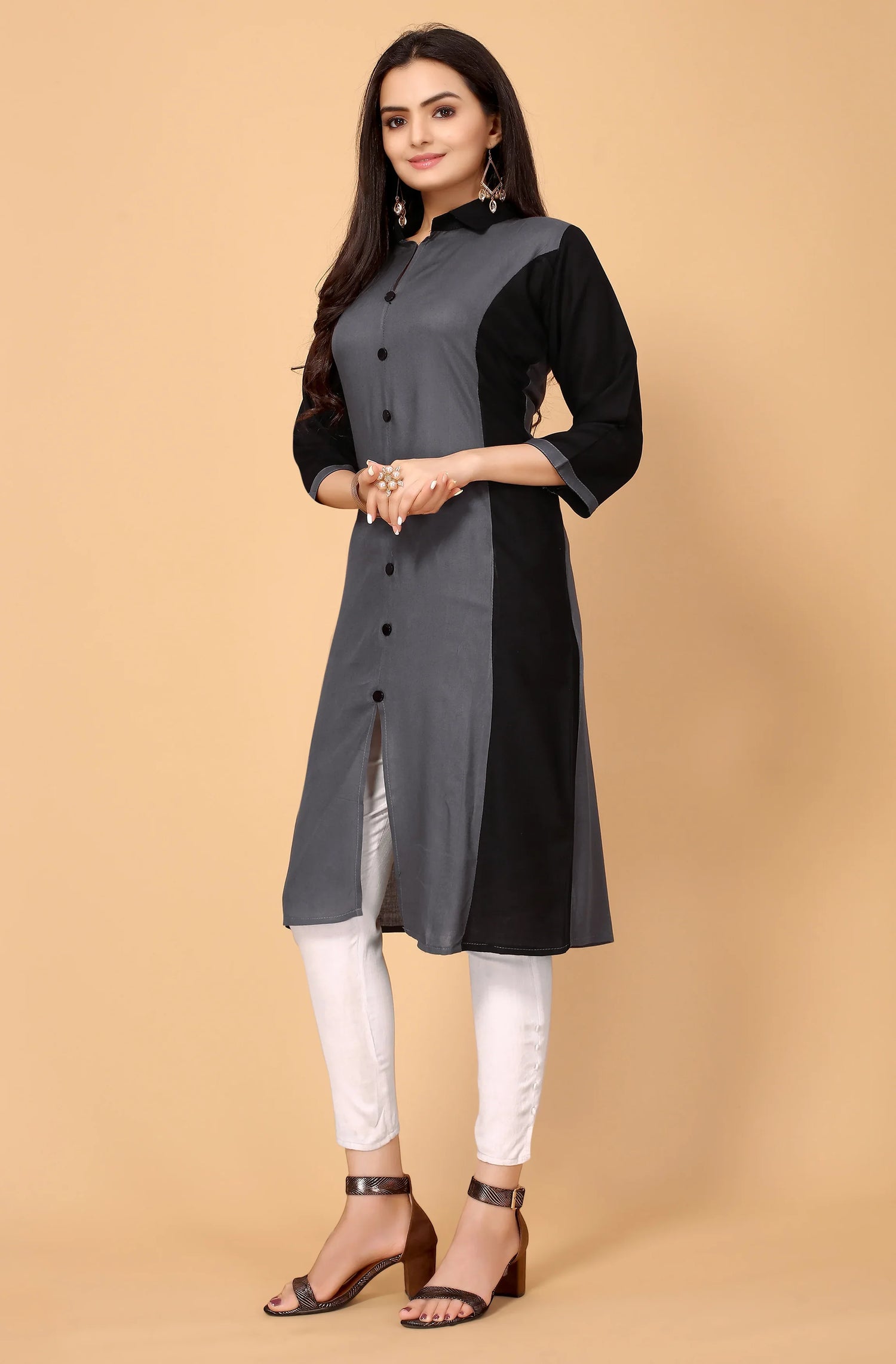 NEMI FESTIVE WEAR RAYON KURTI - Anant Exports