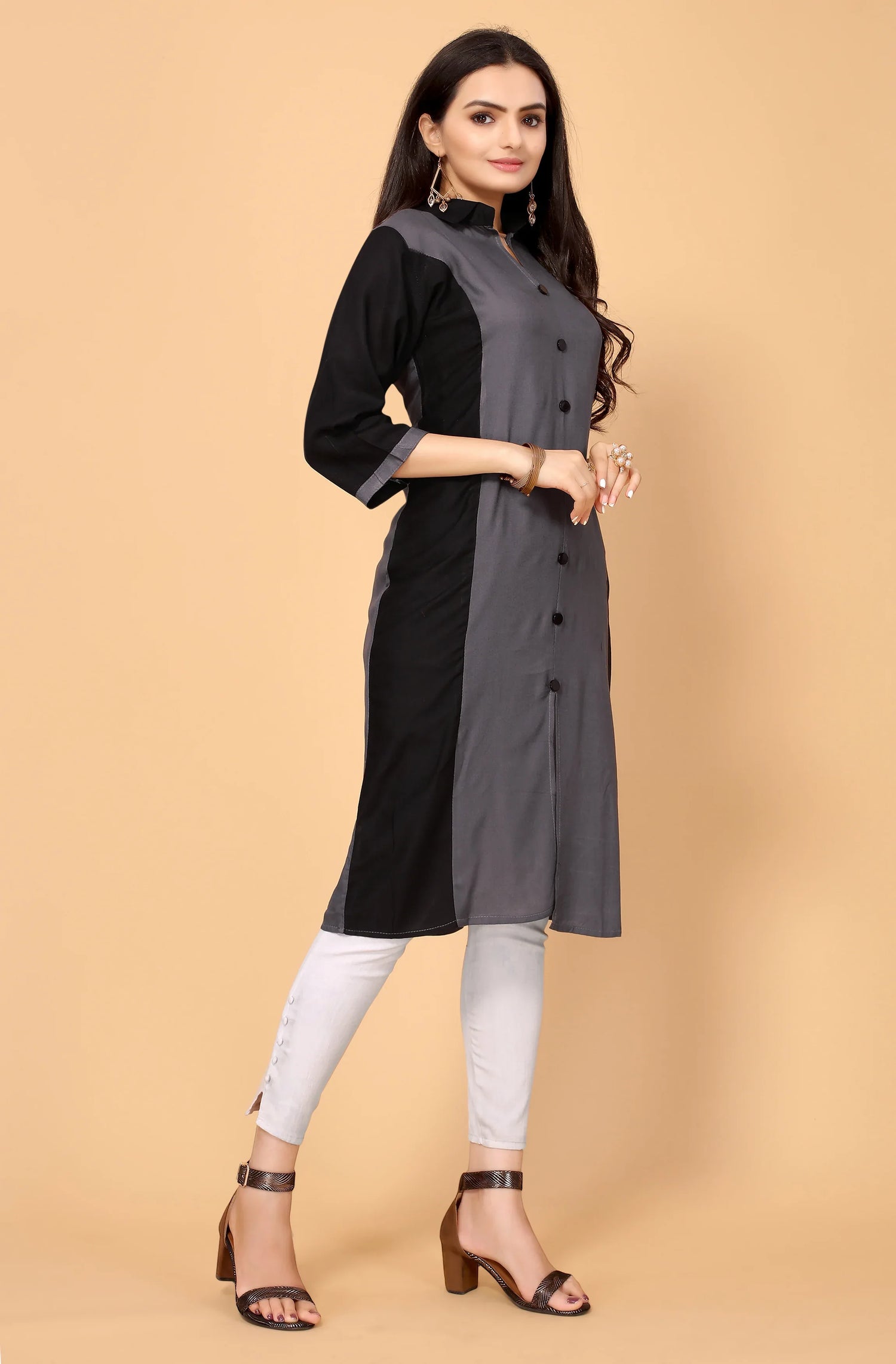 NEMI FESTIVE WEAR RAYON KURTI - Anant Exports