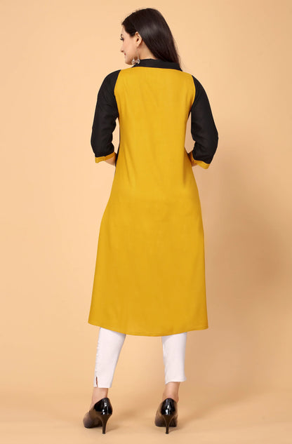 NEMI FESTIVE WEAR RAYON KURTI - Anant Exports