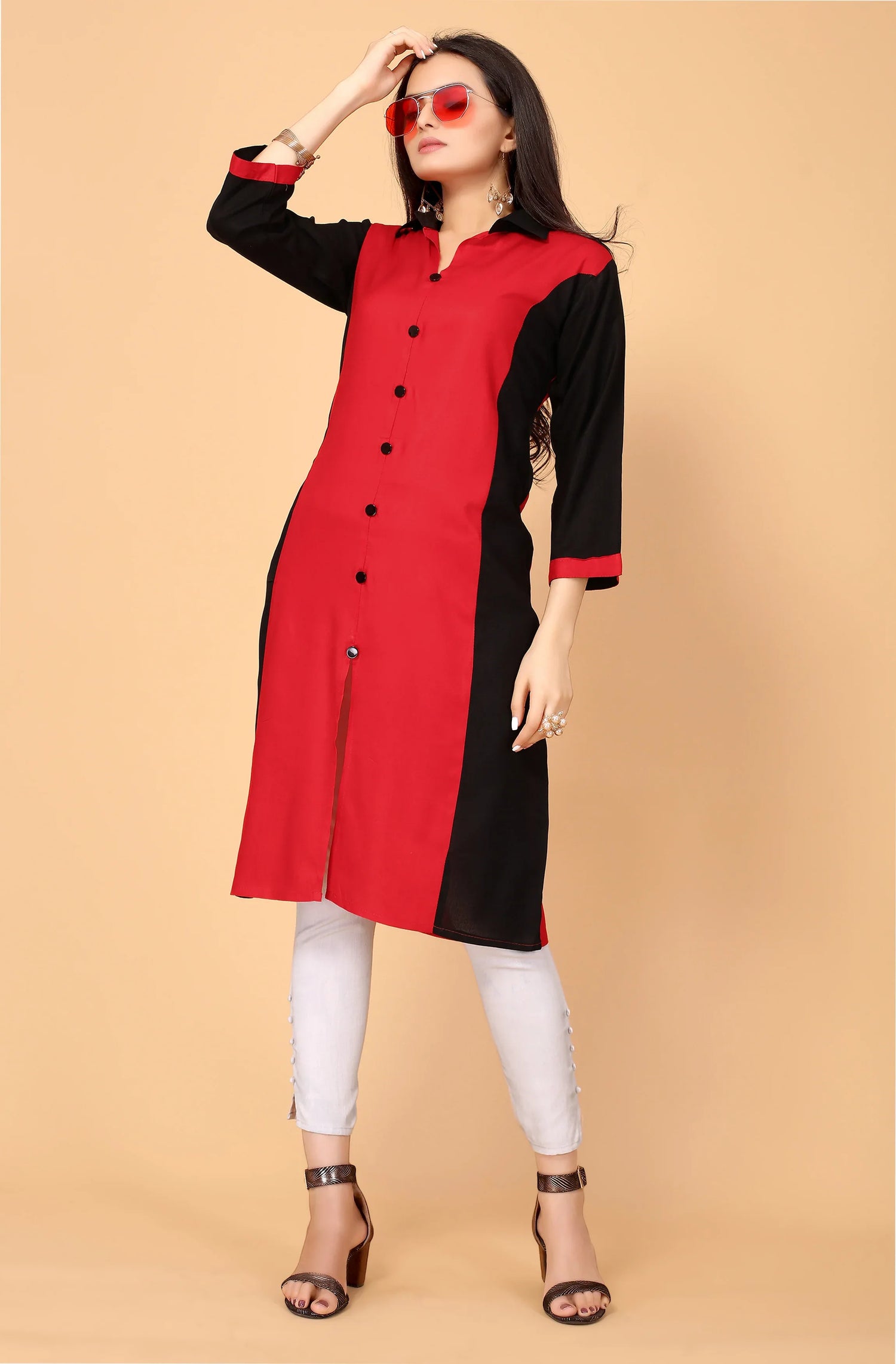NEMI FESTIVE WEAR RAYON KURTI - Anant Exports
