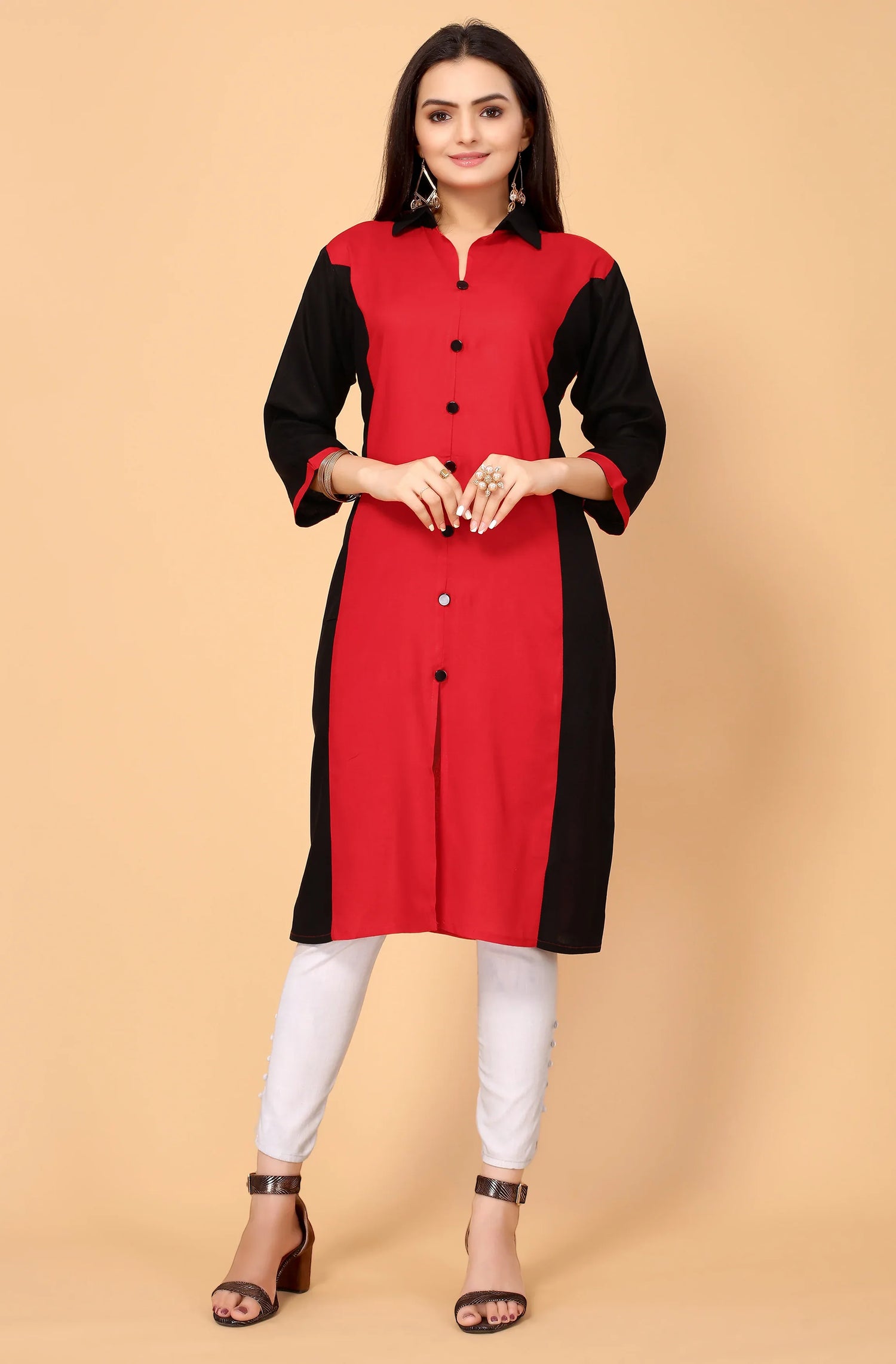 NEMI FESTIVE WEAR RAYON KURTI - Anant Exports