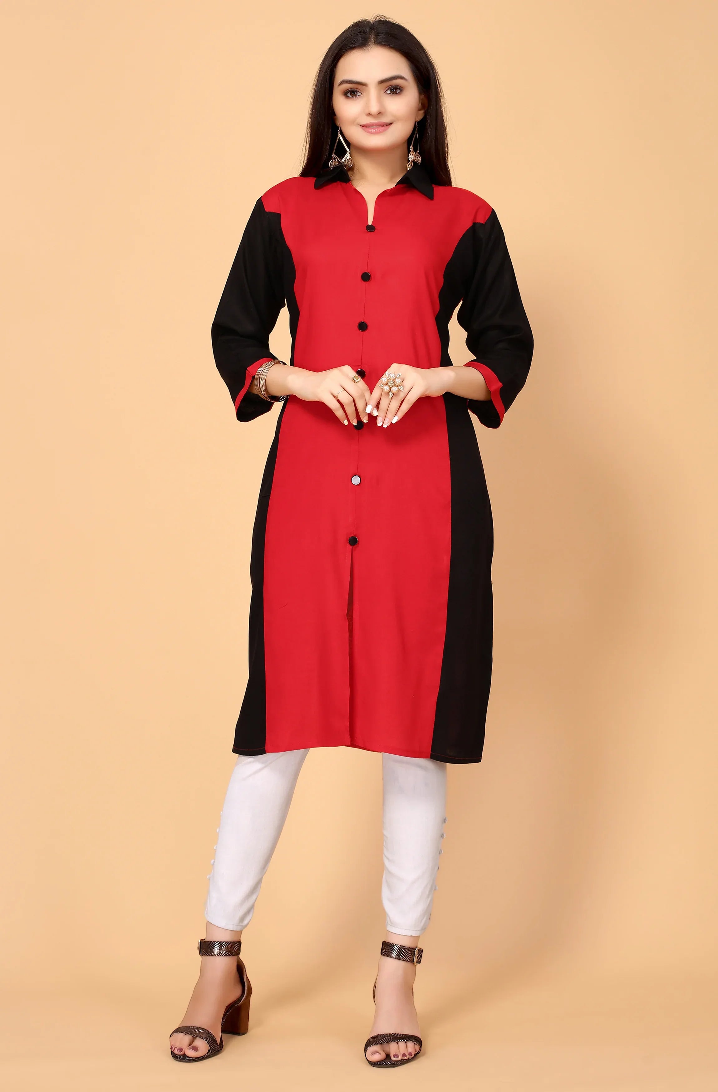 NEMI FESTIVE WEAR RAYON KURTI - Anant Exports