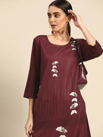 NAINA FESTIVE WEAR POLY CHANDERI KURTI - Anant Exports