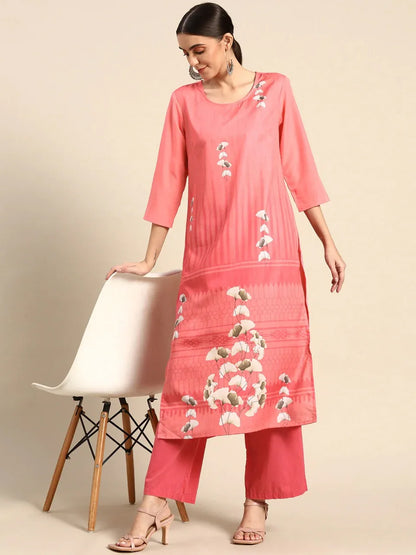 NAINA FESTIVE WEAR POLY CHANDERI KURTI - Anant Exports