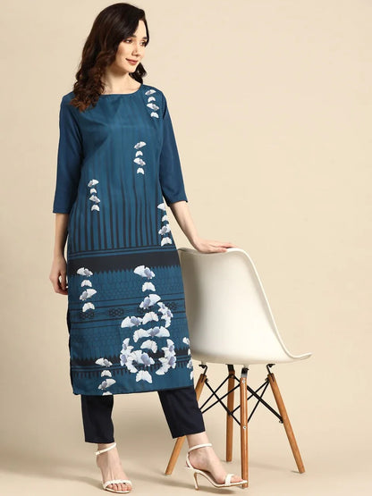 NAINA FESTIVE WEAR POLY CHANDERI KURTI - Anant Exports
