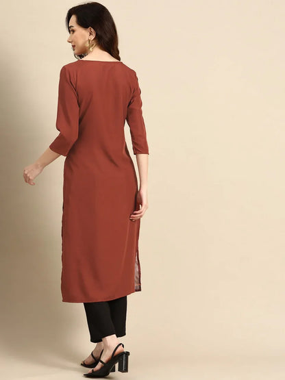 NAINA FESTIVE WEAR POLY CHANDERI KURTI - Anant Exports