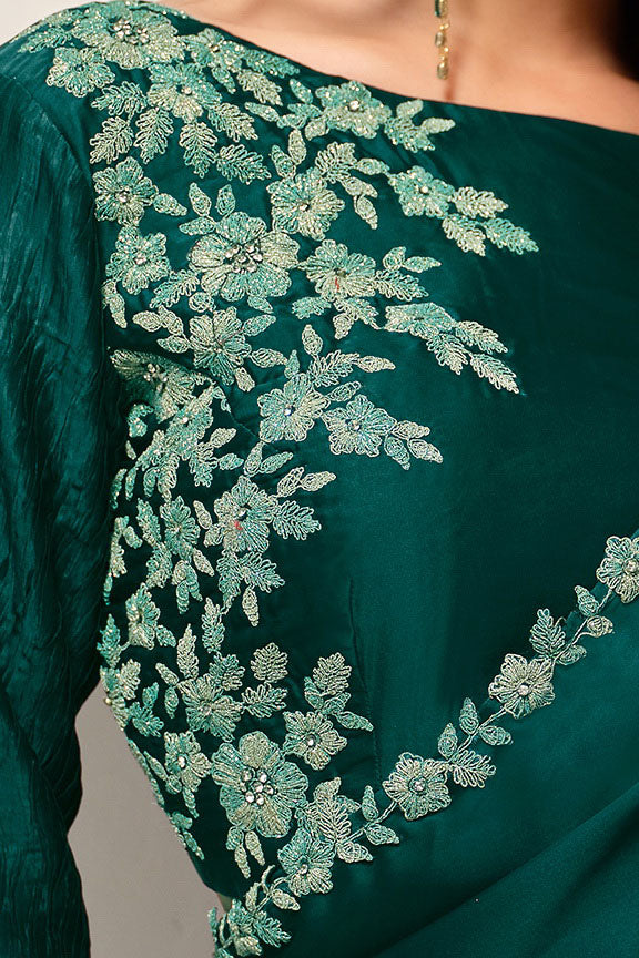 Crepe Satin Silk Saree