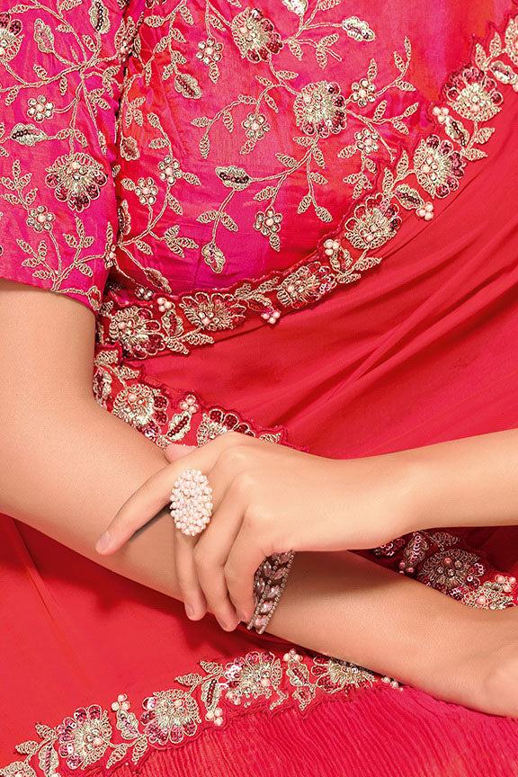 Crepe Satin Silk Saree