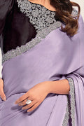 Crepe Satin Silk Saree