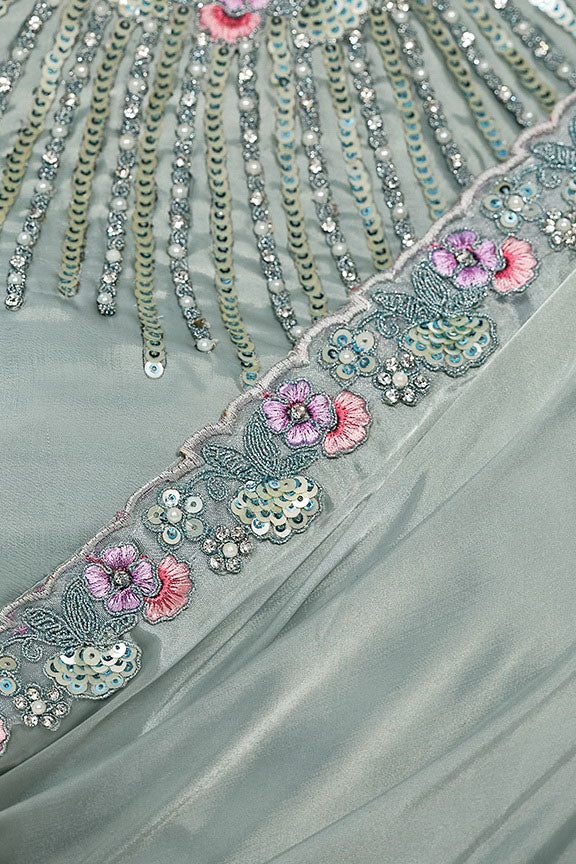 Crepe Satin Silk Saree