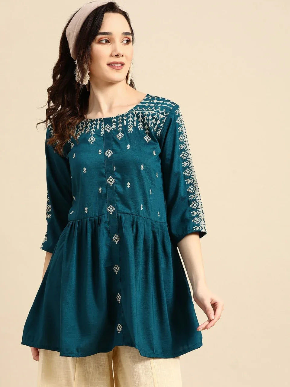 MARINA FANCY WEAR SHORT TOP - Anant Exports