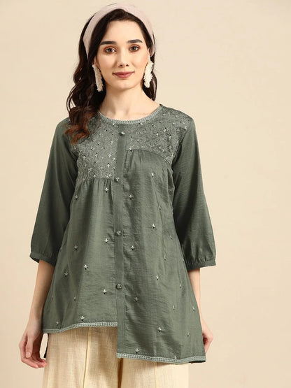 MARINA FANCY WEAR SHORT TOP - Anant Exports