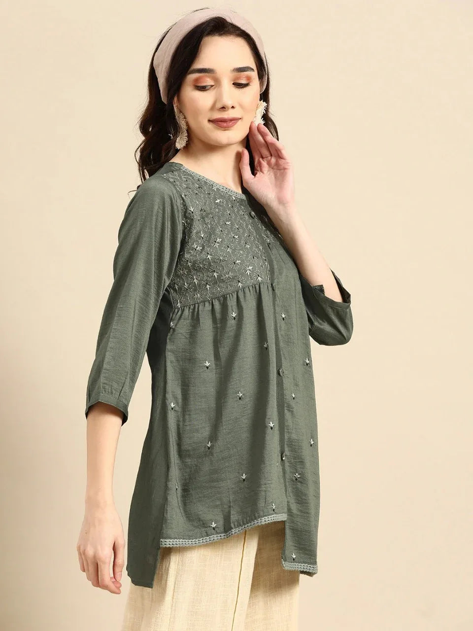 MARINA FANCY WEAR SHORT TOP - Anant Exports