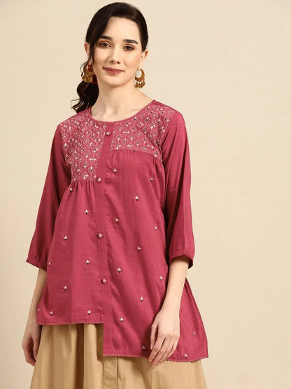 MARINA FANCY WEAR SHORT TOP - Anant Exports