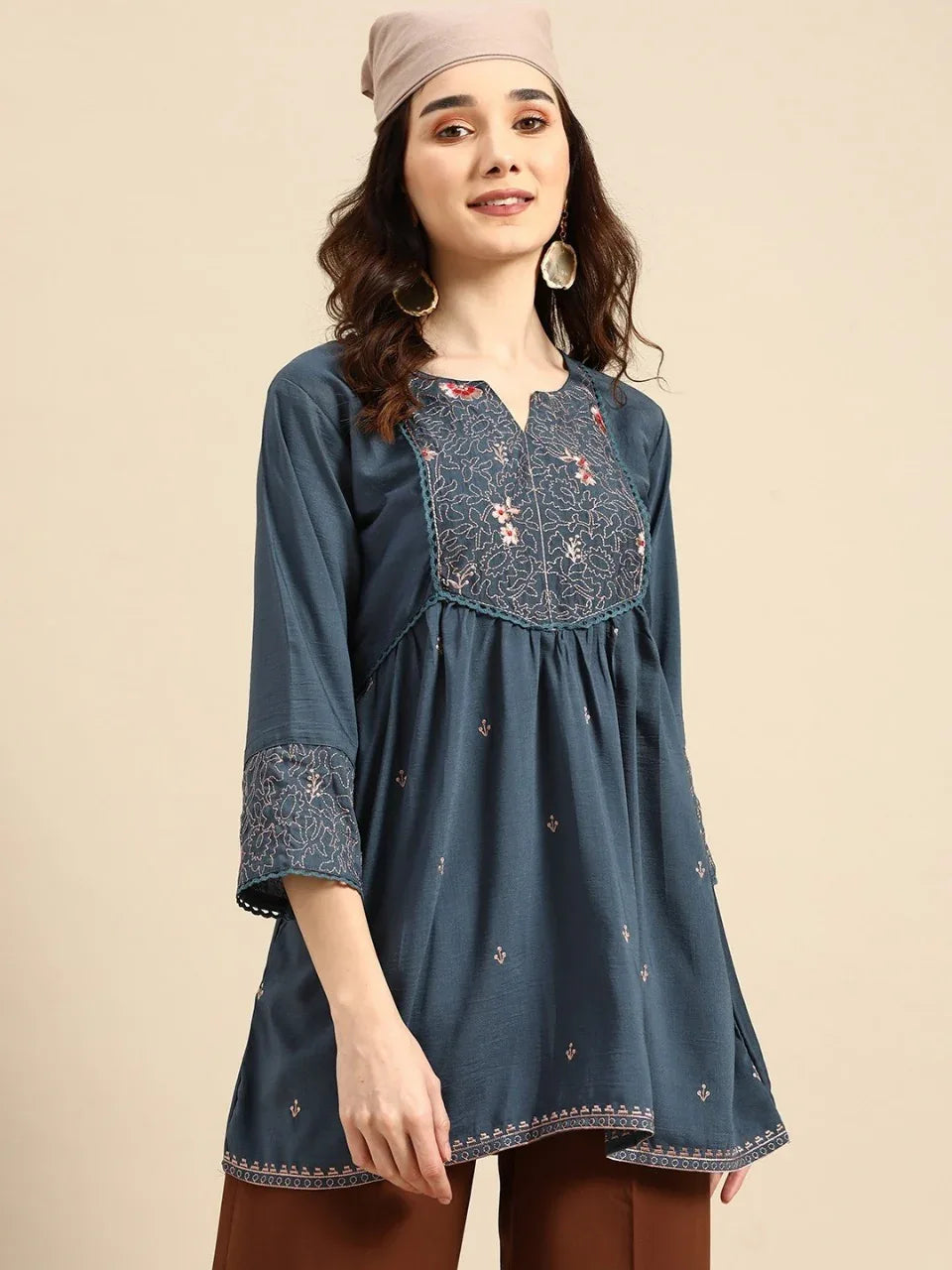 MARINA FANCY WEAR SHORT TOP - Anant Exports