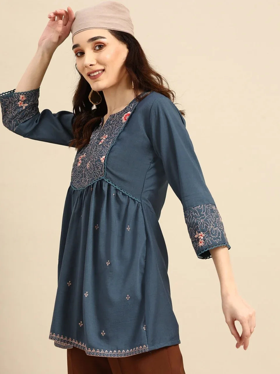 MARINA FANCY WEAR SHORT TOP - Anant Exports