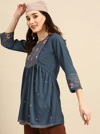 MARINA FANCY WEAR SHORT TOP - Anant Exports