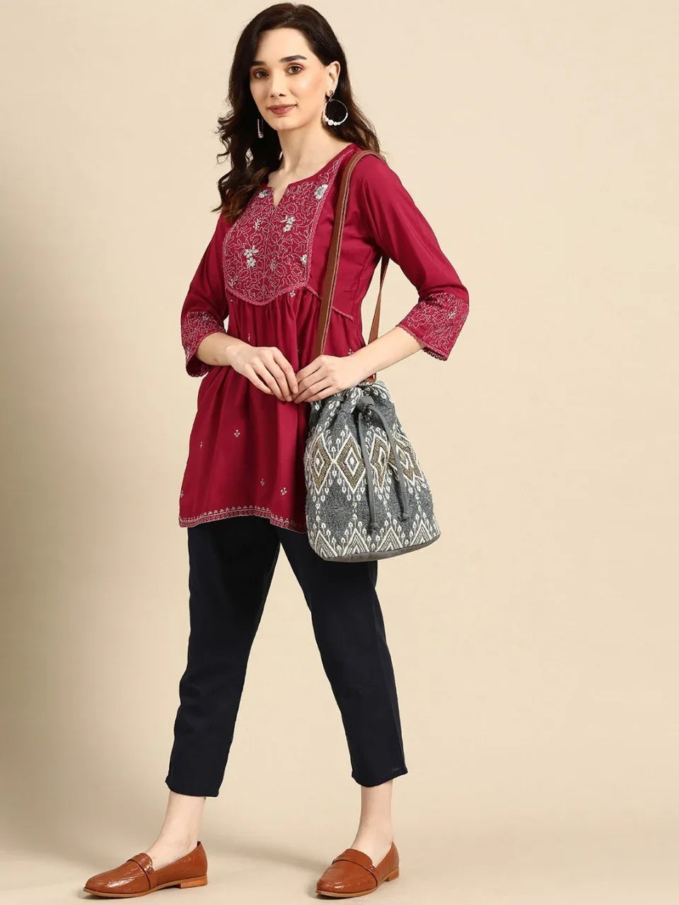 MARINA FANCY WEAR SHORT TOP - Anant Exports