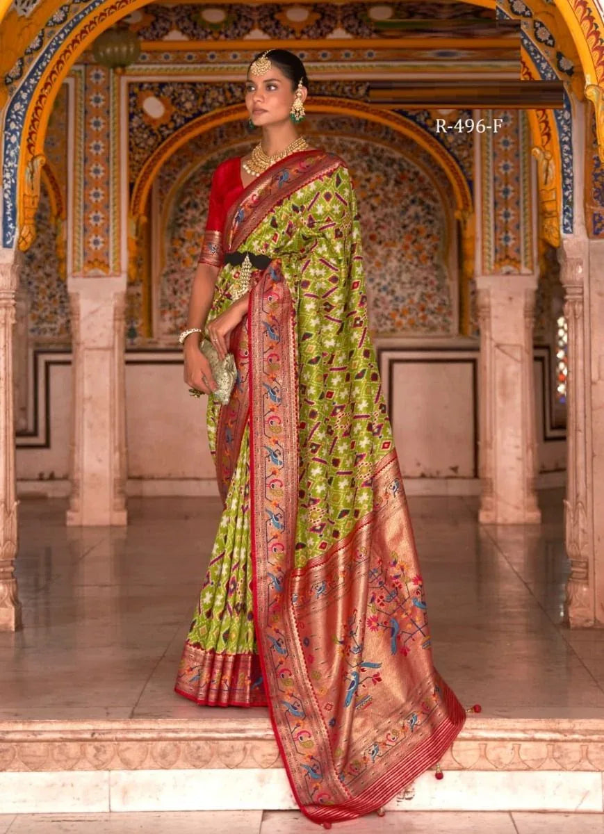 Party Wear Patola Print Saree