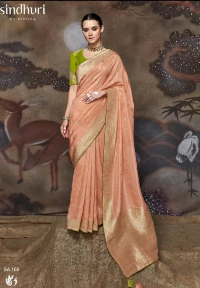 Morni Wedding Wear Saree D.No SA-166 - Anant Exports