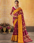 Maroon Pure Maslin Jeqard Silk Patan Patola Silk Saree 