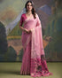 Pink Pure Soft Munga Handloom Weaving Cotton Saree Cotton saree Anant Tex Exports Pvt.Ltd..
