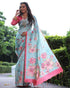 Sky Blue Pure Soft Tussar Silk Saree Tussar Saree Anant Tex Exports Pvt.Ltd..