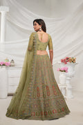 Back View of Paisley bridal lehenga 