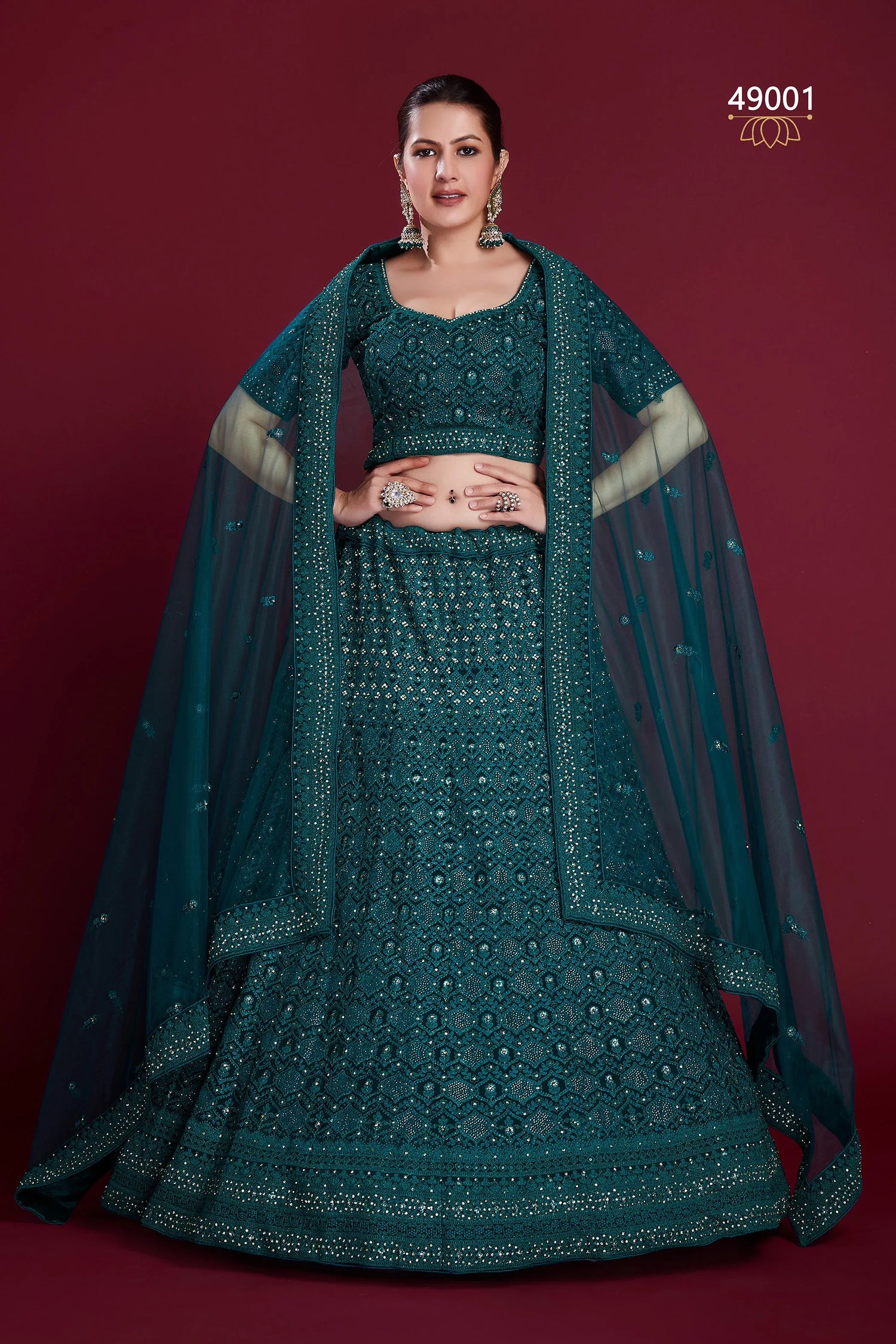 Poshak Vol 6 Designer Occasion Wear Lehenga D.No 49001 - Anant Exports