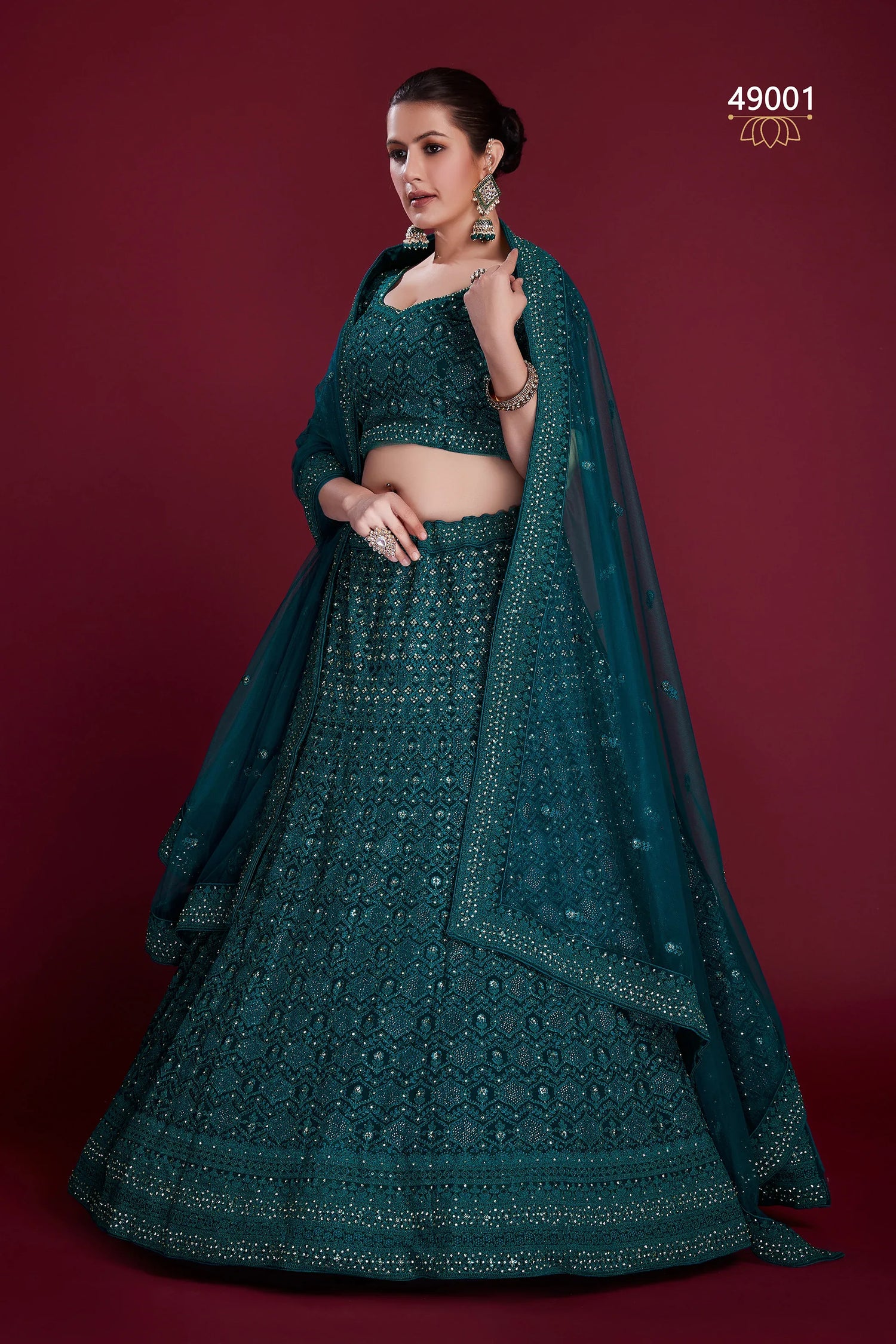 Poshak Vol 6 Designer Occasion Wear Lehenga D.No 49001 - Anant Exports