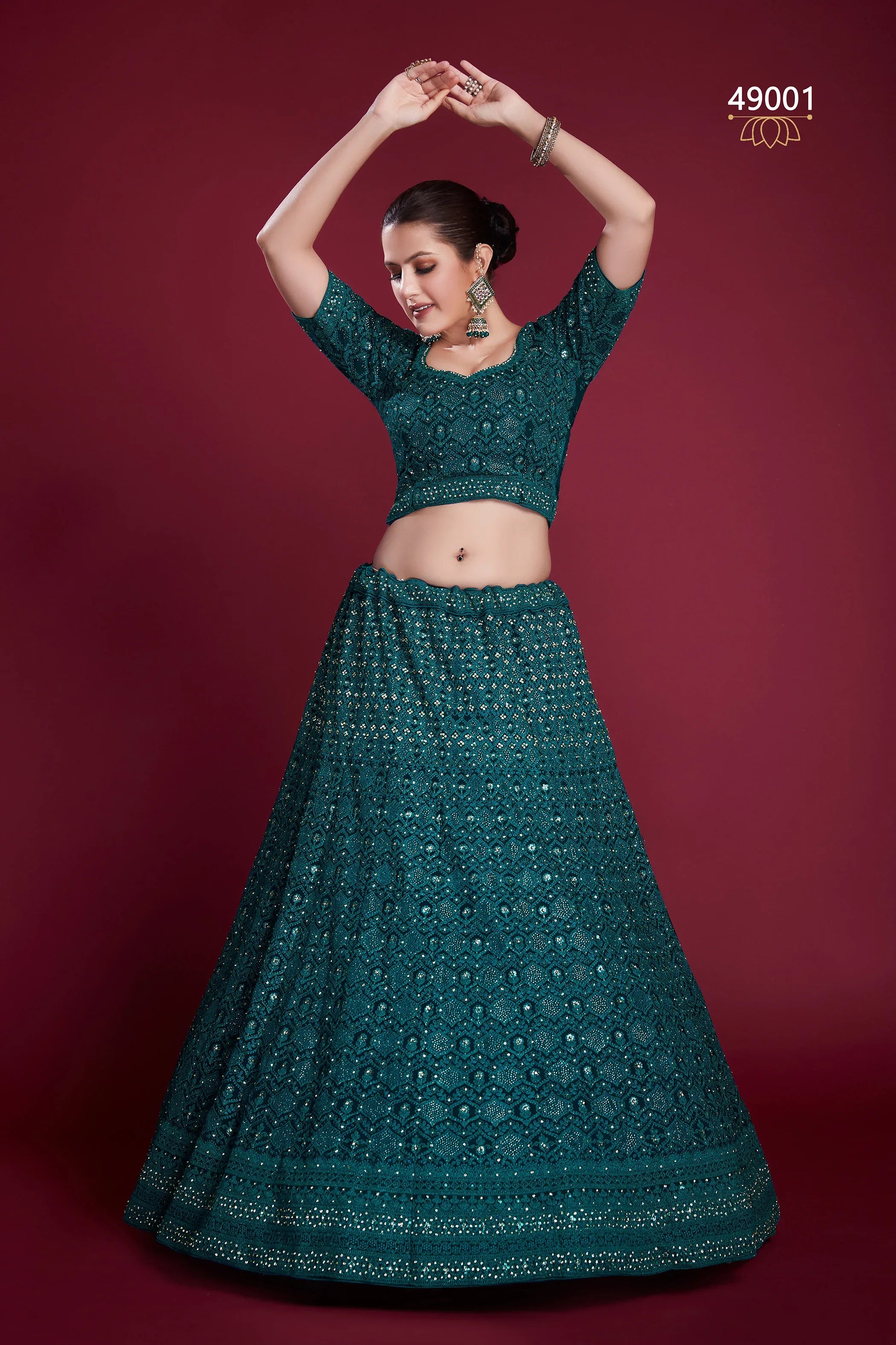 Poshak Vol 6 Designer Occasion Wear Lehenga D.No 49001 - Anant Exports